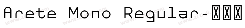 Arete Mono Regular字体转换